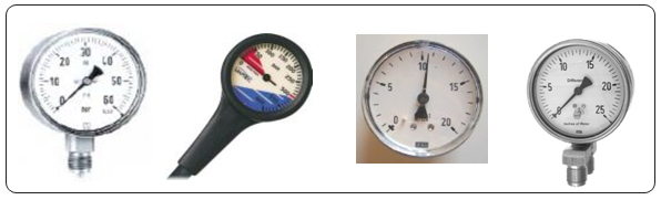 Figure 12 – Types of manometers. 