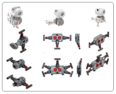 Figura 20 – Accesorios para varias aplicaciones con transmisores.