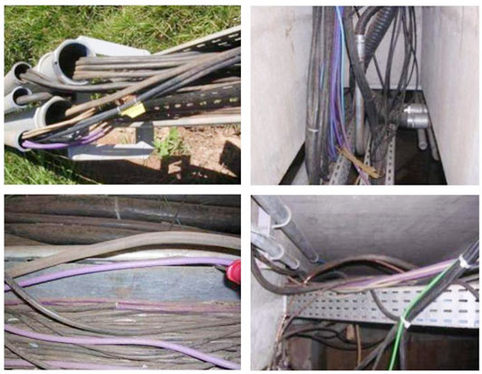 Figure 31 – Example of Profibus cables near a power cable 