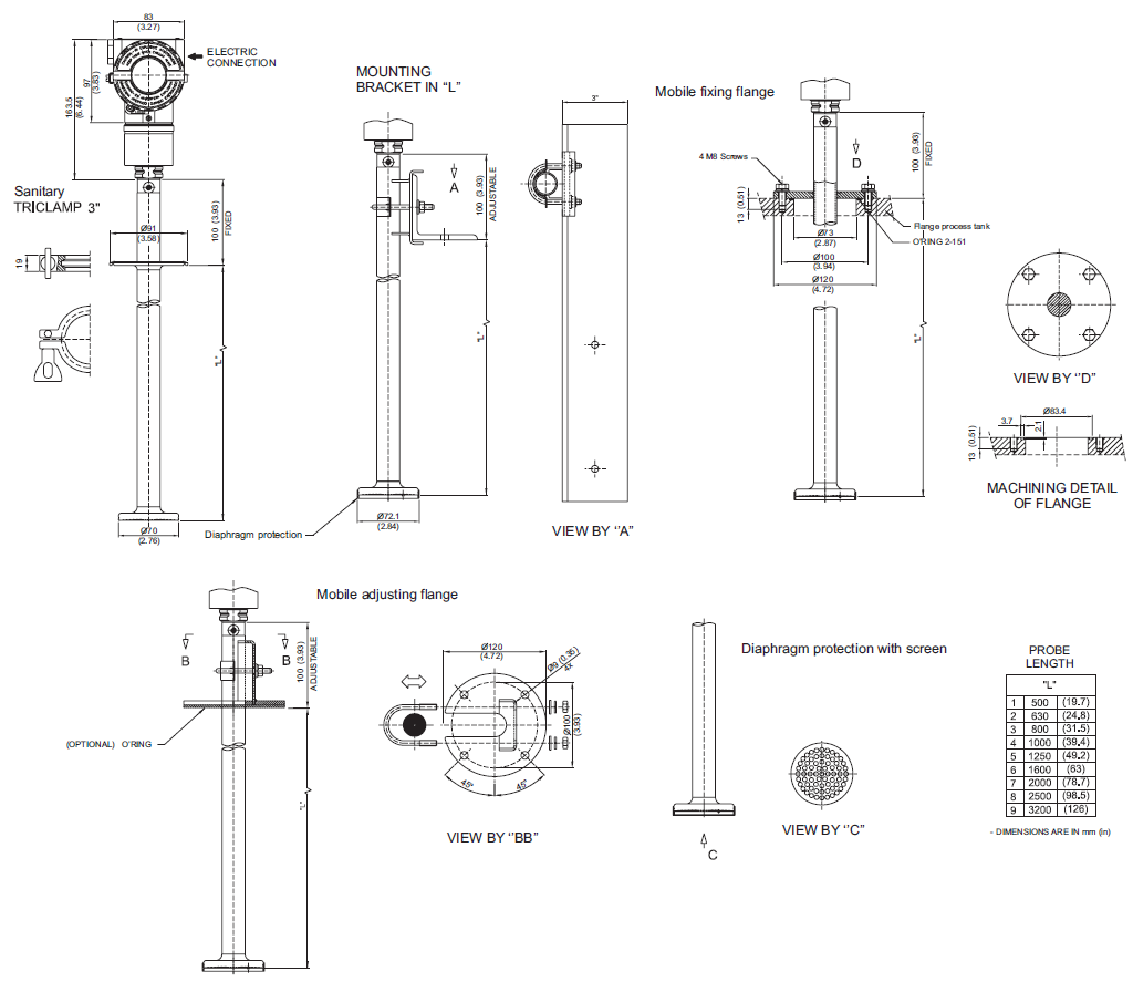 Dimensional Drawings LD29xI